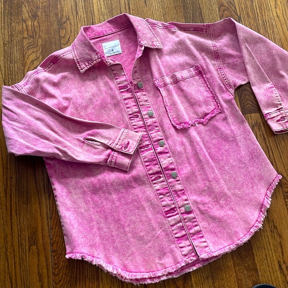 Pink Jean Jacket - Picture 2 of 2